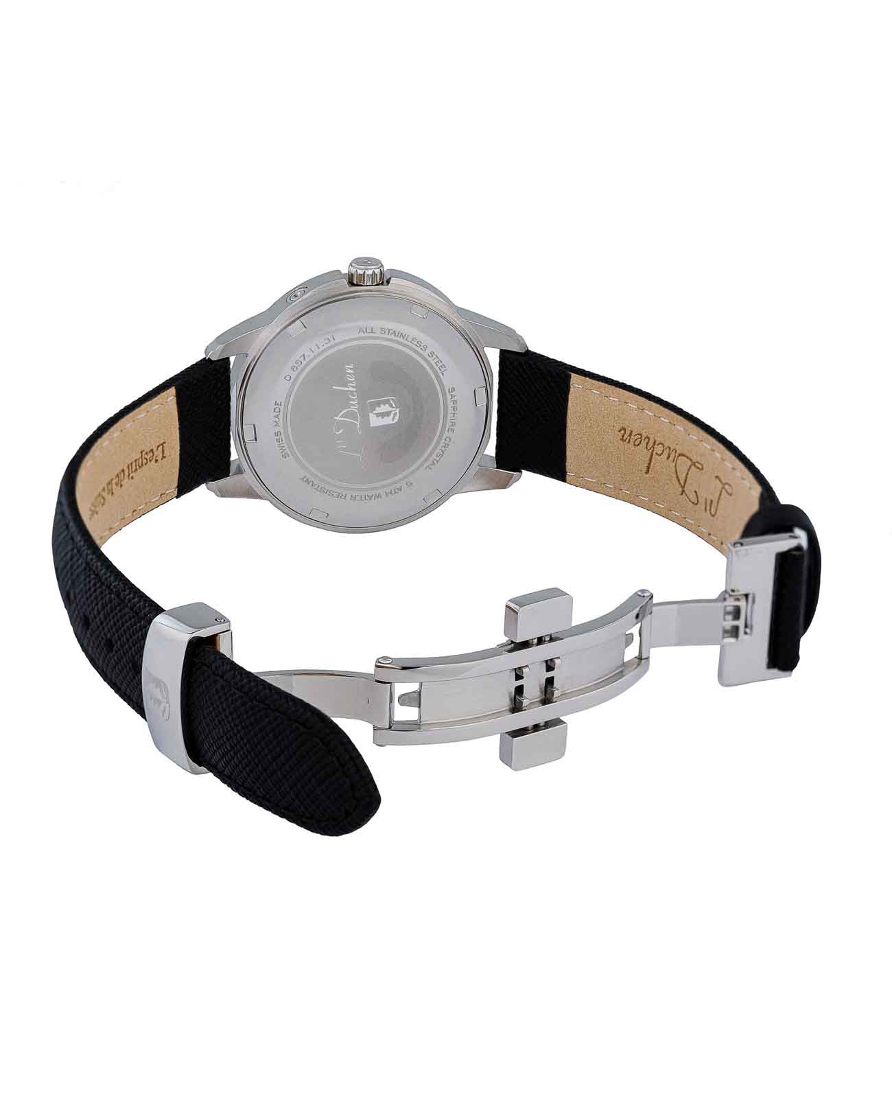 L'Duchen L'Duchen Celeste D 857.11.31,  швейцария женские часы на браслете кожаный боковой вид